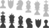 Chess Thinner Outline Clip Art