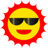 Sun Wearing Sunglasses Clip Art