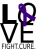 Love Purple Ribbon Clip Art