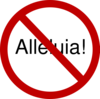 Alleluia! Prohibited During Lent Clip Art