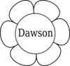 Dawson Window Flower 2 Clip Art