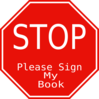 Stop Sign My Book Clip Art