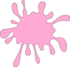 Pink Ink Spot Clip Art