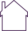 Purple House Empty Clip Art