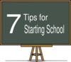 7 Tips For Starting School Clip Art