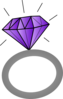 Purple Jeweled Ring Clip Art