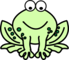 Two Tone Frog Clip Art