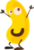 Yellow Bean Smile Clip Art