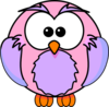 Pink And Purple Owl Clip Art