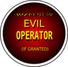 Warning Evil Operator (if Granted) Clip Art