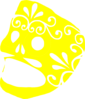 Yellow Mask Clip Art