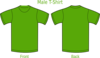 Plain T-shirts Green Clip Art