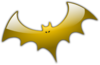 Yellow Bat Clip Art