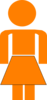 Orange Lady Gook Clip Art