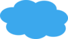 Blue Cloud Clip Art