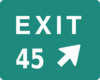 Exit 45 Clip Art