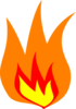 Orange Fire Logo Clip Art