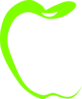 Green Apple Teacher  Clip Art