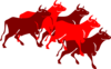 Bull Stampede (max) Clip Art