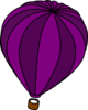 Hot Air Balloon Purple Clip Art