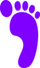 Footprint-right-purple Clip Art