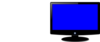 Computer Monitor - Blue Clip Art