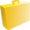 Orange Briefcase Clip Art