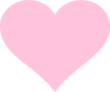 Light Pink Heart Clip Art