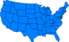 United States Blue Clip Art