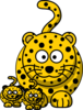 Babyleopard Clip Art