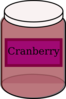 Cranberry Food Jar Clip Art