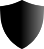 Shield Black Gradient Clip Art