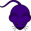 Purple Simple Mouse Art Clip Art
