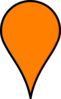 Google Maps Icon - Baby Orange Clip Art