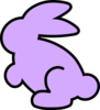 Soft Purple Bunny Clip Art