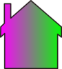 Rainbow House Clip Art