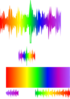 Rainbow Sound Wave Large Clip Art