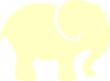 Yellow Elephant Clip Art
