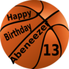 Happy Birthday Basketball Ab Clip Art