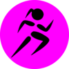 Runninggirl Icon 3 Clip Art