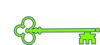 Green Skeleton Key Clip Art