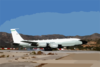 An U.s. Air Force Rc-135v/w Rivet Assigned To The 95th Reconnaissance Squadron Lands At U.s. Naval Support Activity Souda Bay Clip Art