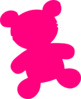 Magenta Bear Pink Clip Art