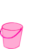Pink Bucket  Clip Art