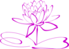 Medium Purple Lotus Clip Art