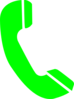 Phone Answer Green Clip Art