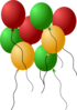 Seven Balloons Clip Art