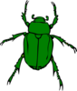 Green Beetle 2 Clip Art