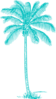 Aqua Palm Tree Clip Art