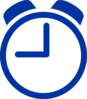 Blue Clock Clip Art